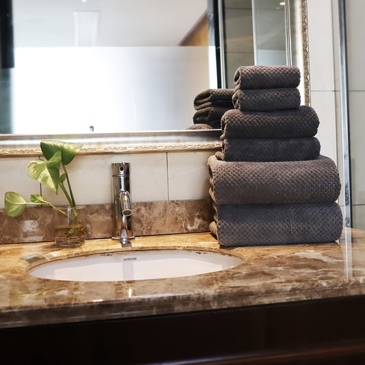 6-Piece Luxury Bath Towel Set – Soft, Absorbent, and Skin-Friendly - Cottonese.com