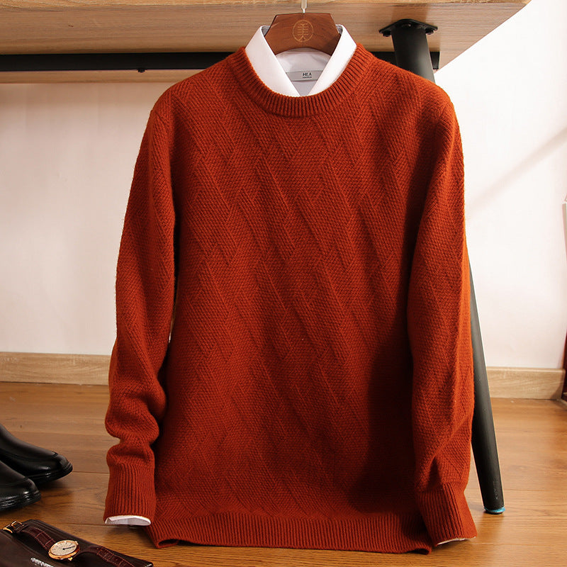 Men's Double-Strand Thick Pure Wool Sweater – Timeless Warmth, Modern Style - Cottonese.com