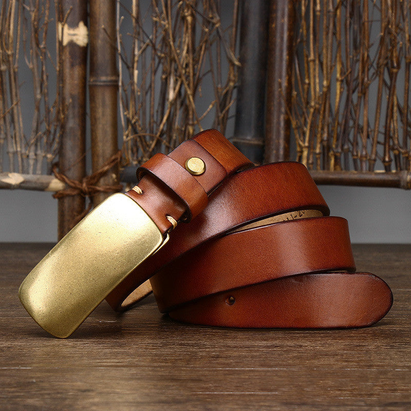 Step Up Your Style with the Wide and Thick Leather Belt for Men - Cottonese.com