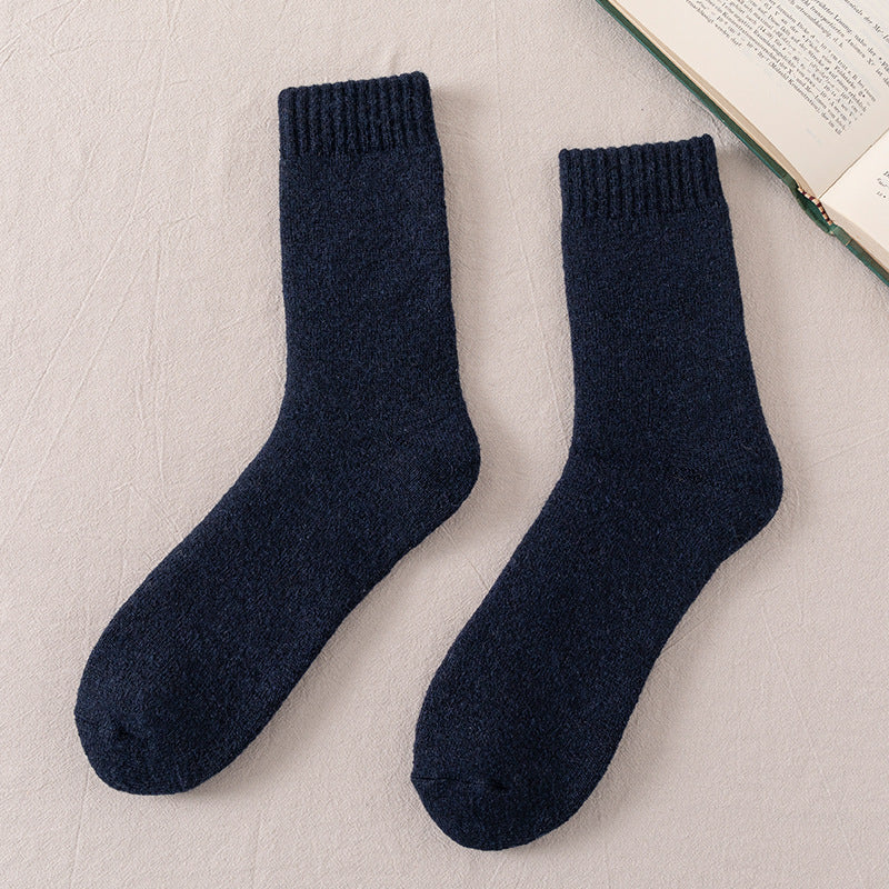 Winter Warm Wool Socks Men Thickened Fleece Lined - Cottonese.com
