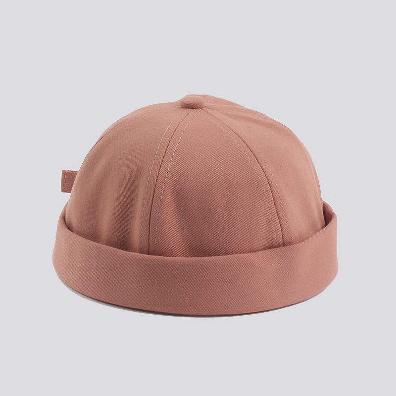 Cotton Retro Solid Color Light Board Landlord Hat Men - Cottonese.com