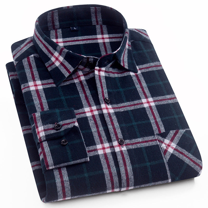 Upgrade Your Casual Wardrobe with the Cotton Brushed Plaid Shirt for Men - Cottonese.com