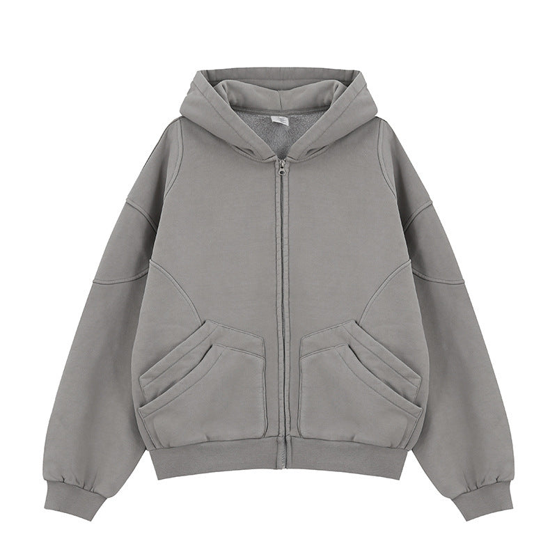 Upgrade Your Casual Style with Our Velvet Padded Hooded Sweatshirt for Men - Cottonese.com