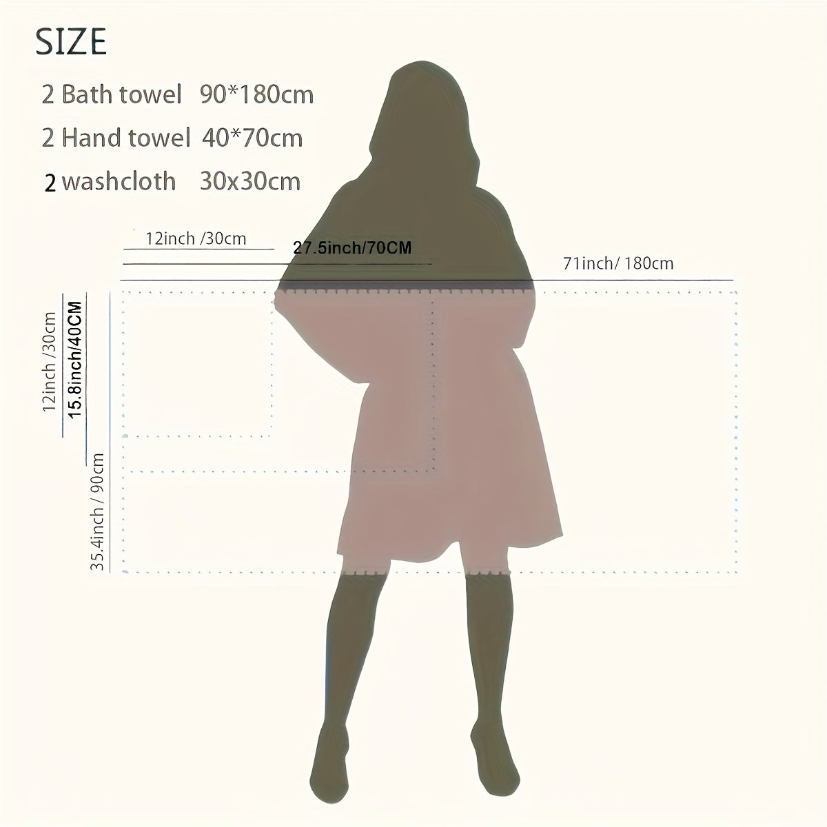 6-Piece Luxury Bath Towel Set – Soft, Absorbent, and Skin-Friendly - Cottonese.com