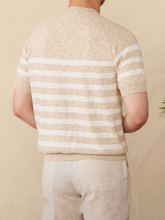Coastal Stripe Linen Tee