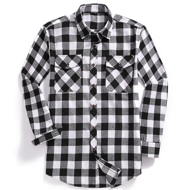 Classic Men's Plaid Flannel Shirt