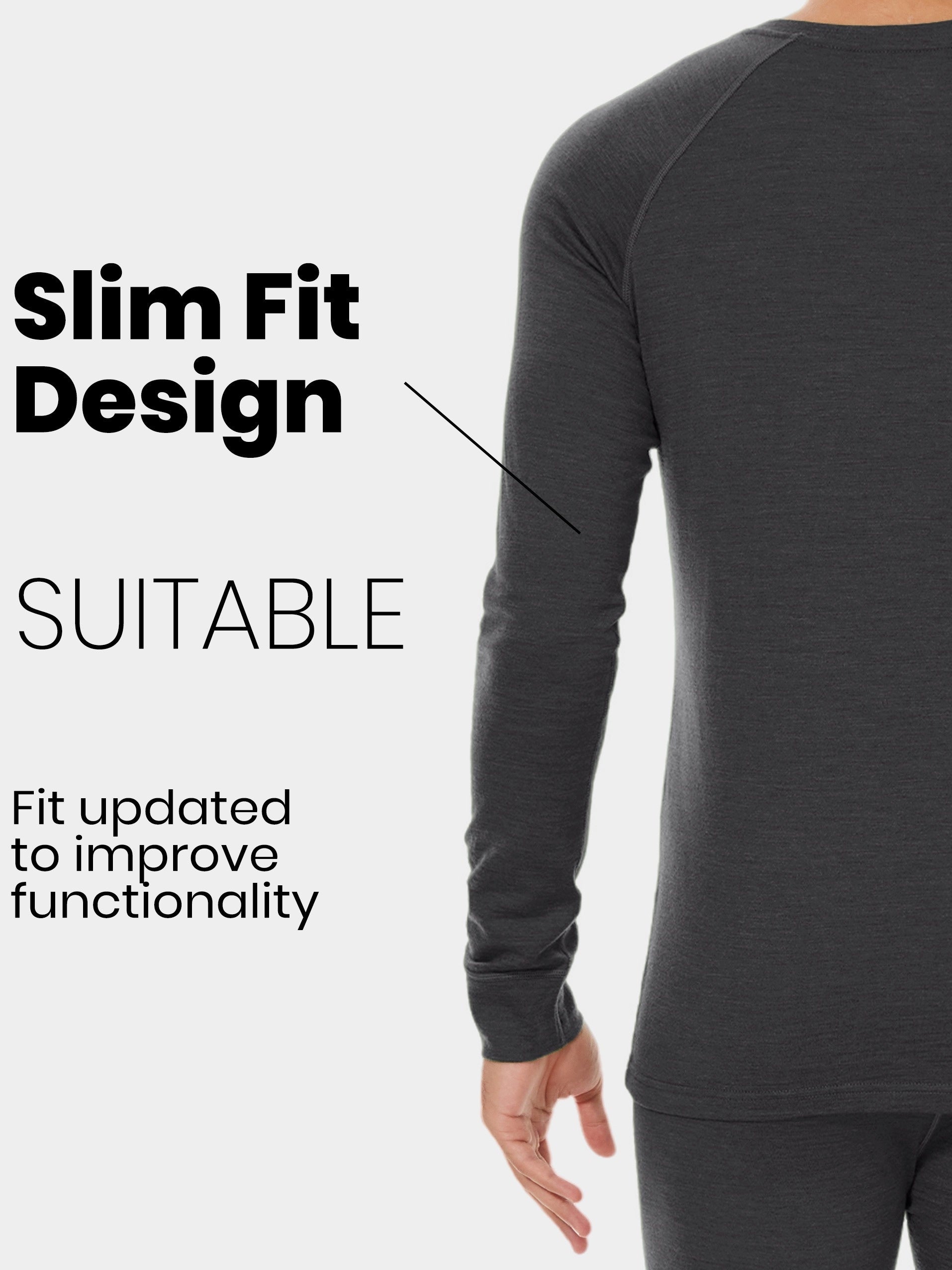 Men's 100% Merino Wool Base Layer Top – Lightweight, Warm, and Perfect for Winter Adventures - Cottonese.com