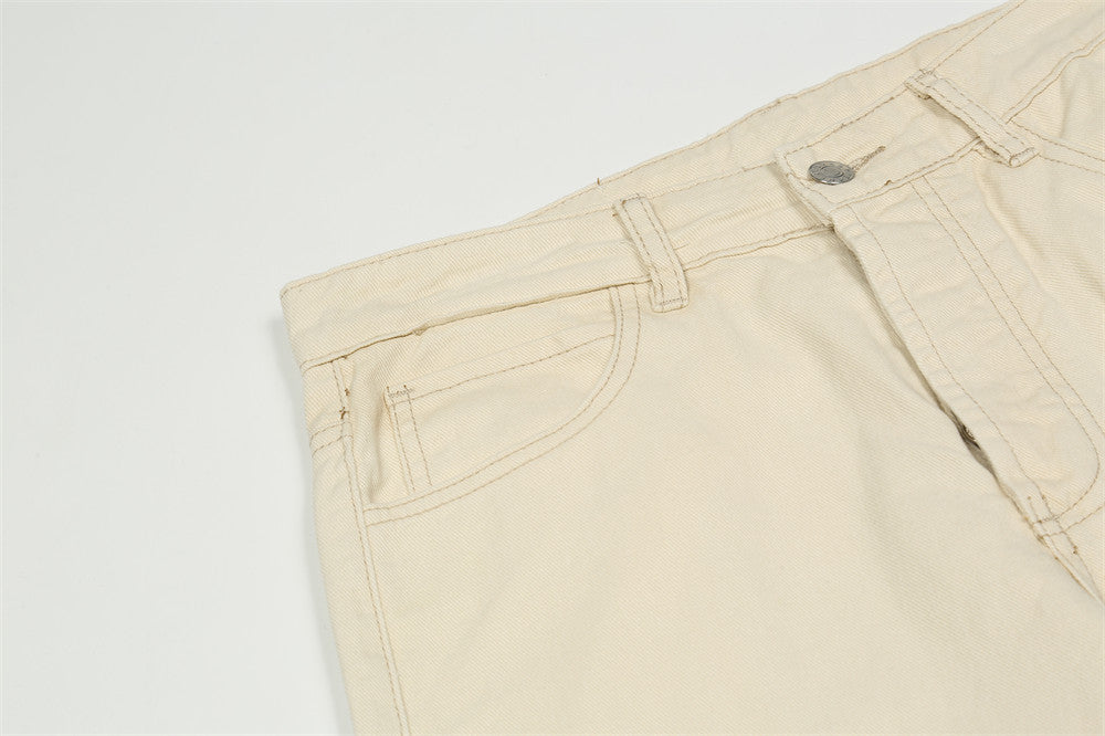 Pure Color Washed Jeans For Men - Cottonese.com