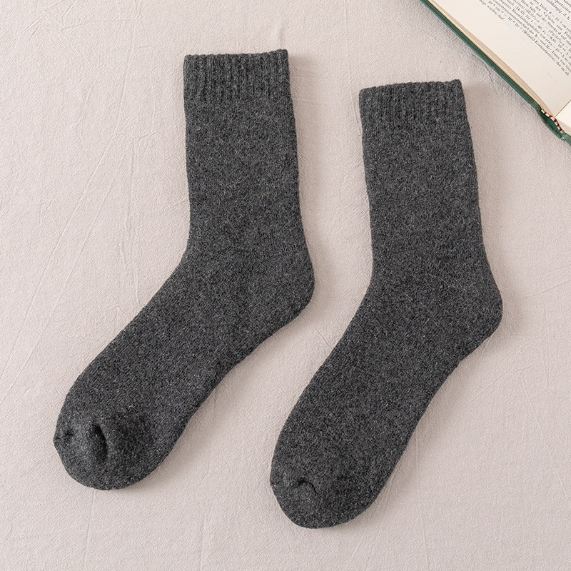 Winter Warm Wool Socks Men Thickened Fleece Lined - Cottonese.com