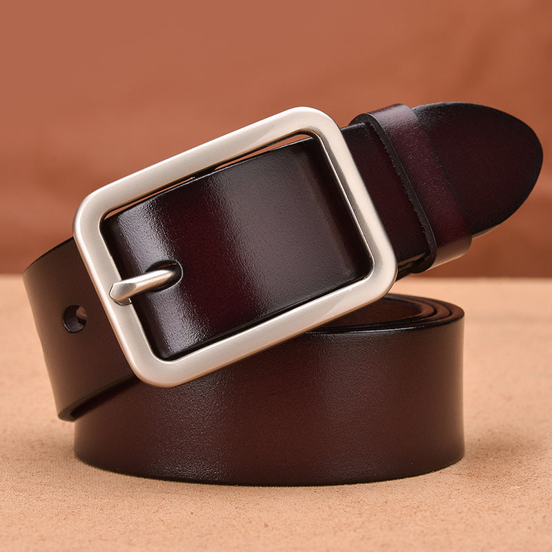 Leather Belt with Buckle – Timeless Style, Everyday Durability - Cottonese.com