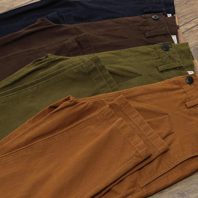 Cotton Straight Cargo Pants – Functional Style, Everyday Comfort - Cottonese.com