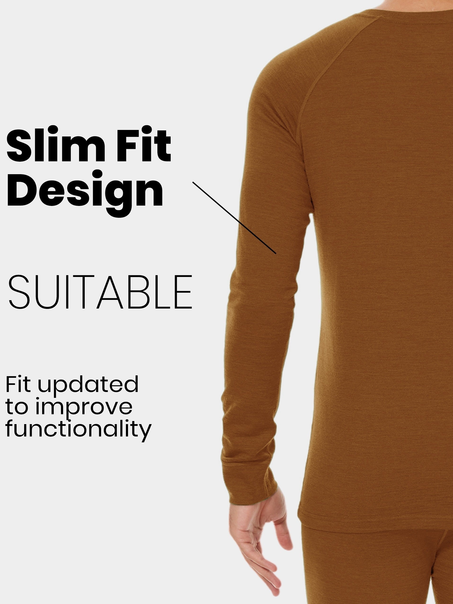 Men's 100% Merino Wool Base Layer Top – Lightweight, Warm, and Perfect for Winter Adventures - Cottonese.com