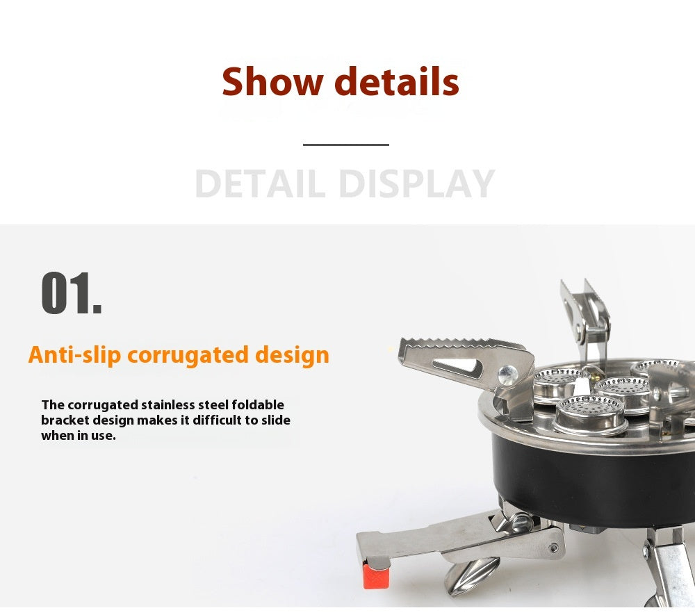 Portable Foldable Camping Split Stove – Adventure-Ready Cooking - Cottonese.com