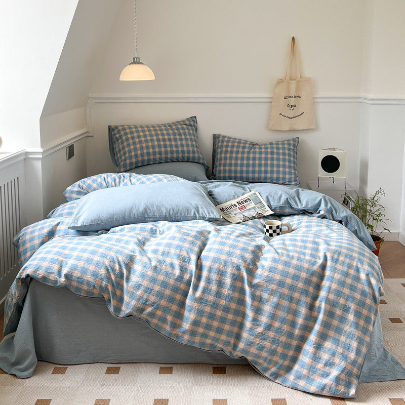 4-Piece Pure Cotton Bedding Set – Soft, Breathable, and Perfect for a Cozy Sleep - Cottonese.com