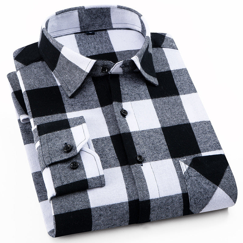 Upgrade Your Casual Wardrobe with the Cotton Brushed Plaid Shirt for Men - Cottonese.com