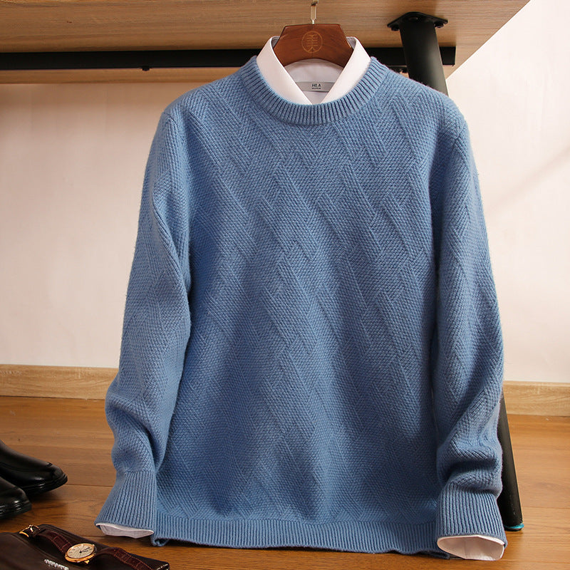 Men's Double-Strand Thick Pure Wool Sweater – Timeless Warmth, Modern Style - Cottonese.com