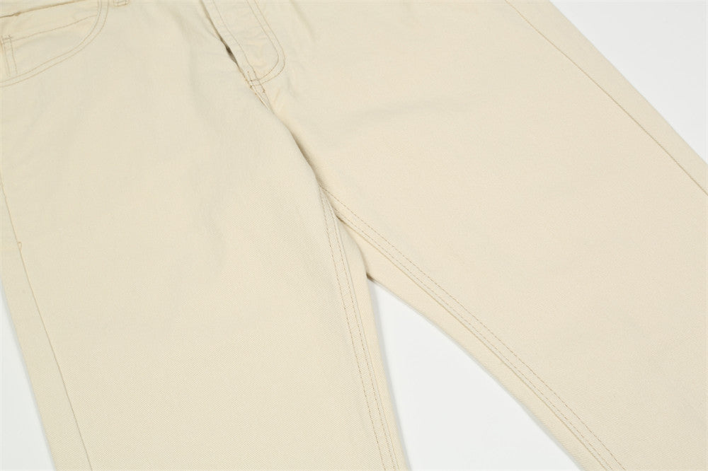 Pure Color Washed Jeans For Men - Cottonese.com