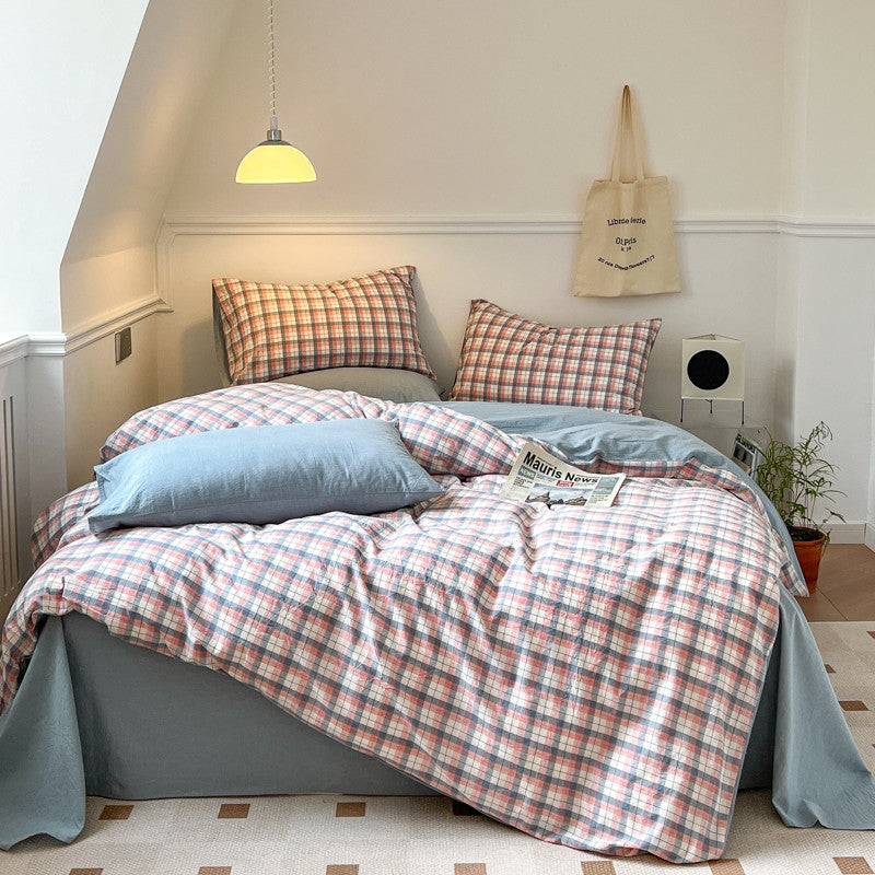 4-Piece Pure Cotton Bedding Set – Soft, Breathable, and Perfect for a Cozy Sleep - Cottonese.com