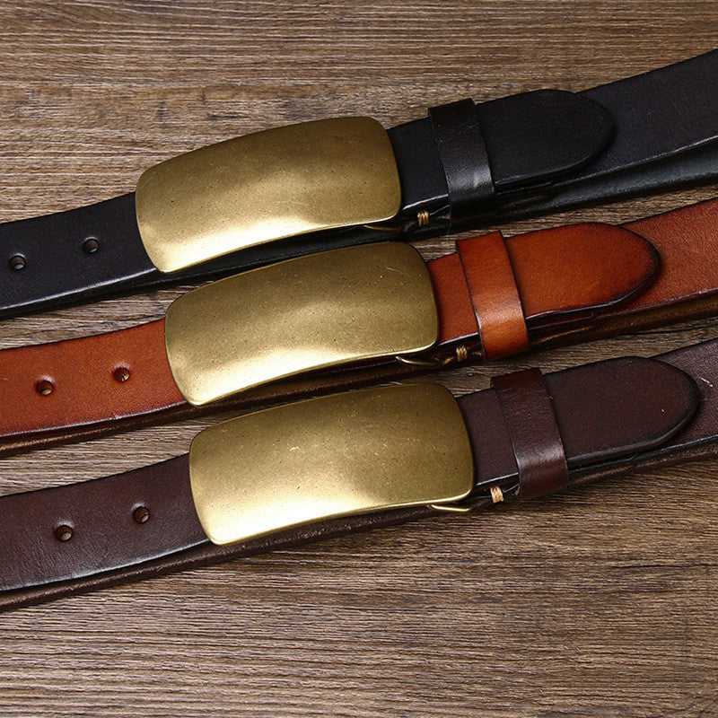 Step Up Your Style with the Wide and Thick Leather Belt for Men - Cottonese.com