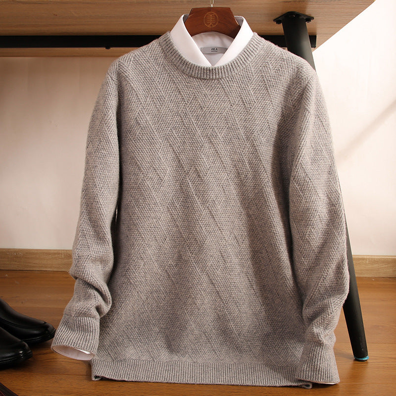 Men's Double-Strand Thick Pure Wool Sweater – Timeless Warmth, Modern Style - Cottonese.com