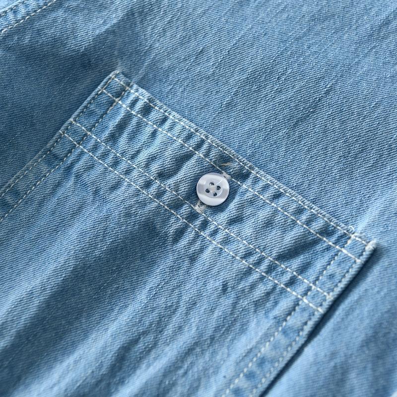 Stay Cool and Stylish This Summer with the Cotton Denim Shirt for Men - Cottonese.com