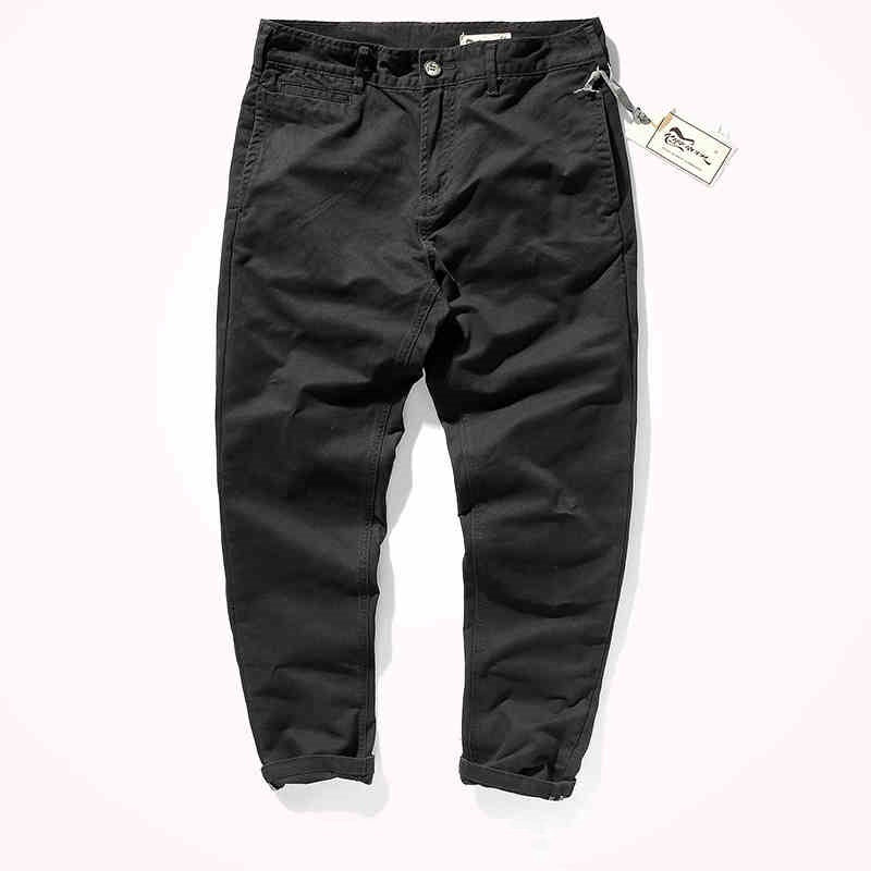 Retro Casual Pants Men's Straight Tapered Trousers - Cottonese.com