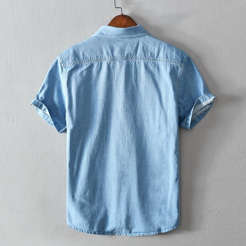 Stay Cool and Stylish This Summer with the Cotton Denim Shirt for Men - Cottonese.com