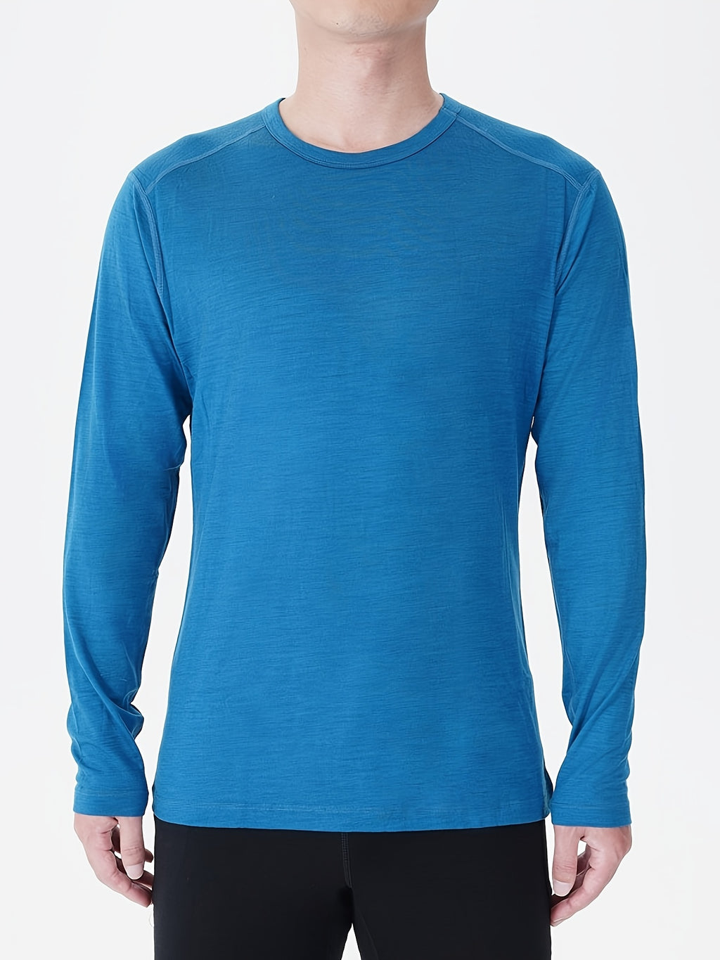 Men's 100% Merino Wool Long-Sleeve Thermal Under Shirt – The Ultimate Base Layer for Outdoor Adventures - Cottonese.com