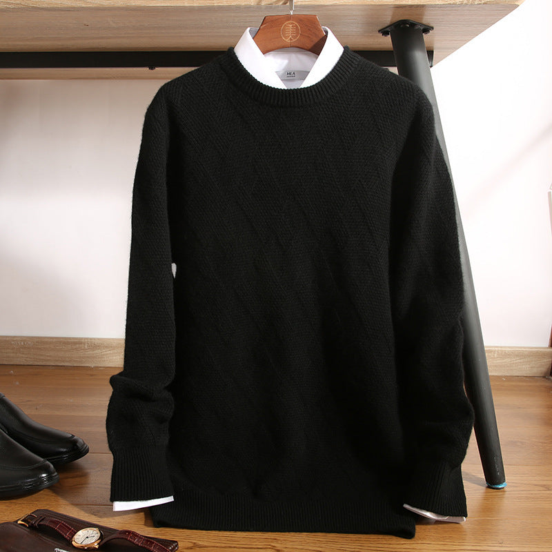 Men's Double-Strand Thick Pure Wool Sweater – Timeless Warmth, Modern Style - Cottonese.com
