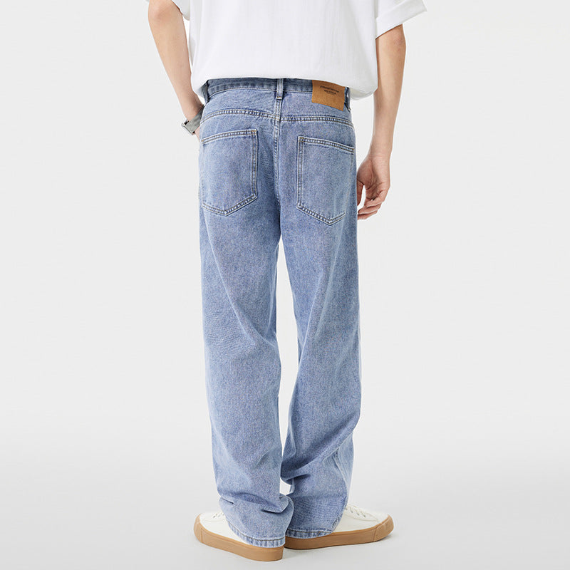 Light Blue Washed Jeans for Men - Cottonese.com