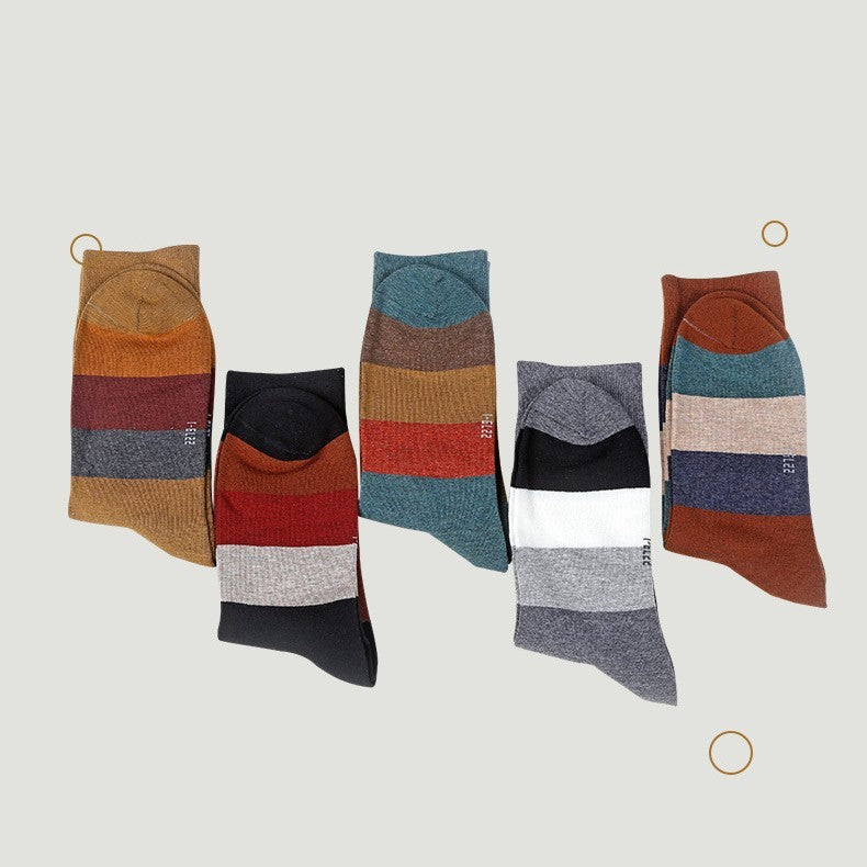 Cotton Colored Fashionable Casual Socks For Men - Cottonese.com