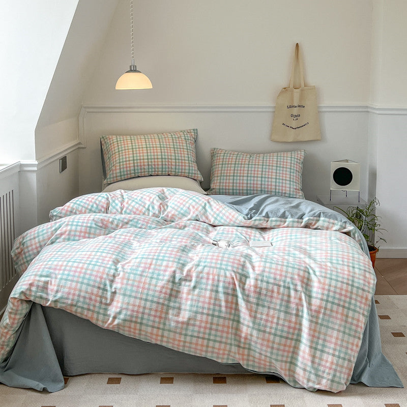 4-Piece Pure Cotton Bedding Set – Soft, Breathable, and Perfect for a Cozy Sleep - Cottonese.com
