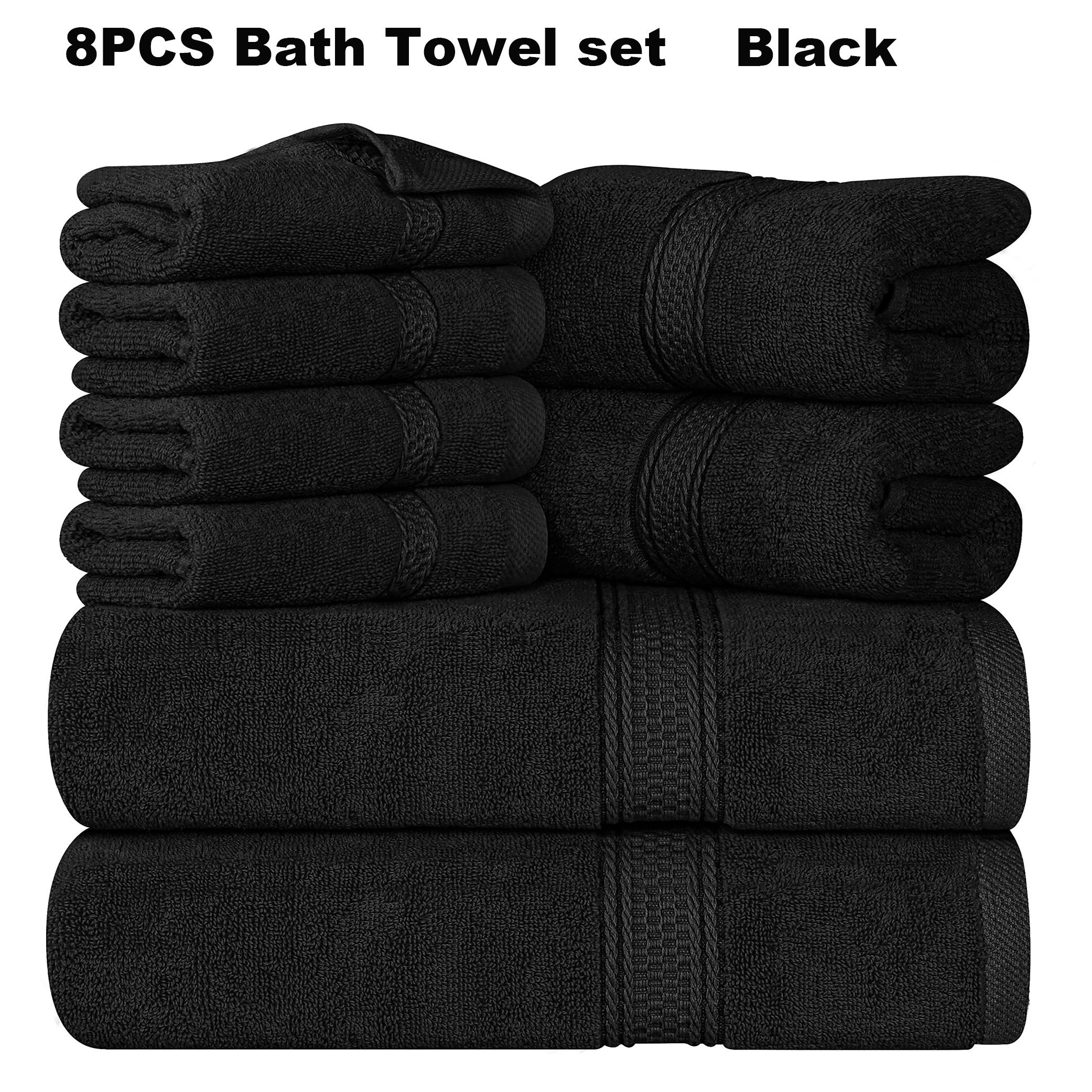 Luxury 100% Cotton 8-Piece Bath Towel Set - Cottonese.com