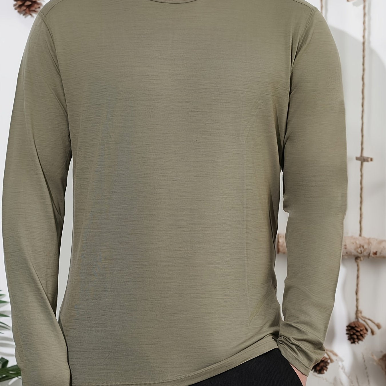Men's 100% Merino Wool Long-Sleeve Thermal Under Shirt – The Ultimate Base Layer for Outdoor Adventures - Cottonese.com