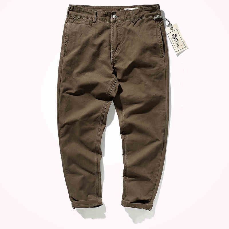 Retro Casual Pants Men's Straight Tapered Trousers - Cottonese.com