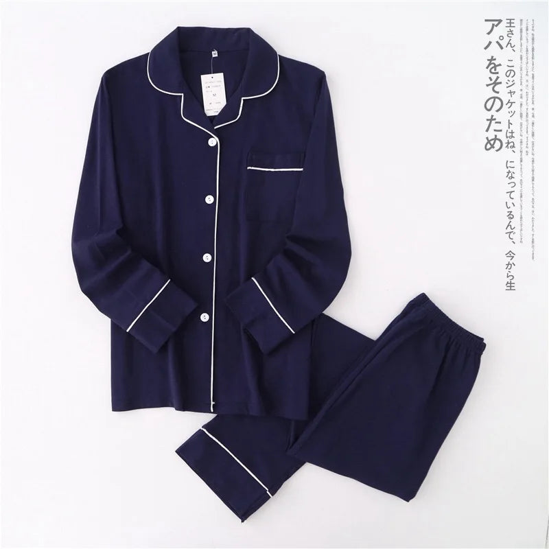 Casual  100% Cotton Pajamas Sets-Long-Sleeve - Cottonese.com