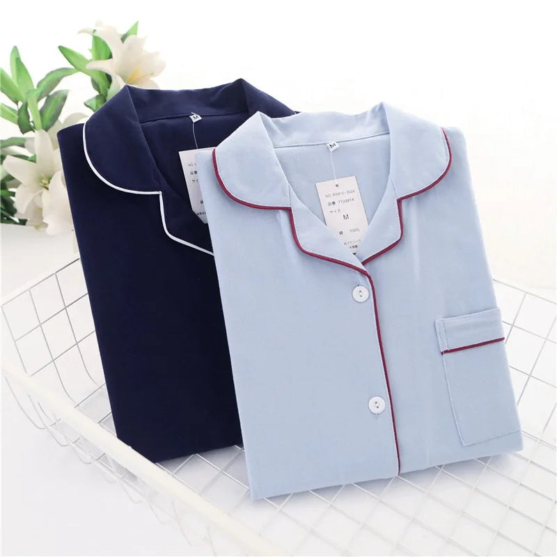 Casual  100% Cotton Pajamas Sets-Long-Sleeve - Cottonese.com