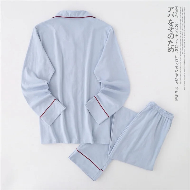 Casual  100% Cotton Pajamas Sets-Long-Sleeve - Cottonese.com