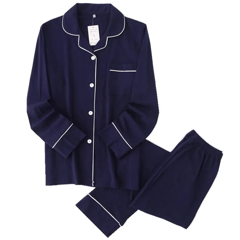 Casual  100% Cotton Pajamas Sets-Long-Sleeve - Cottonese.com