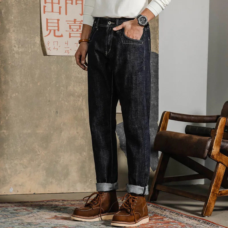 Dark Workwear Primary Color Jeans for Men - Cottonese.com