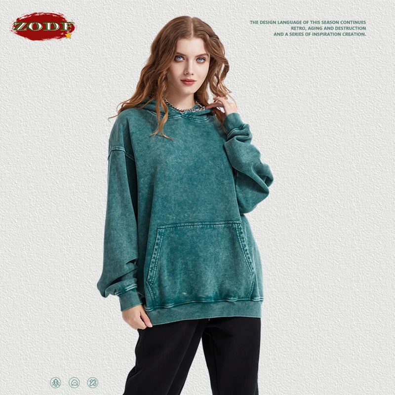 Experience Ultimate Comfort with Our Heavyweight Washed Cotton Hooded Sweatshirts - Cottonese.com