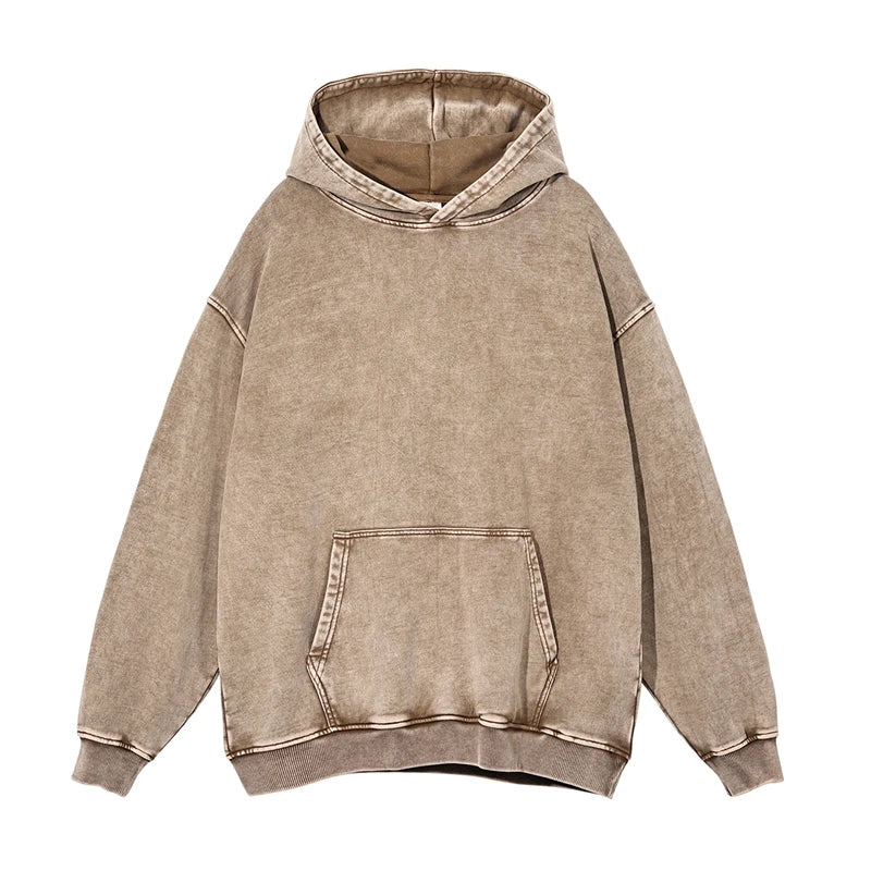 Experience Ultimate Comfort with Our Heavyweight Washed Cotton Hooded Sweatshirts - Cottonese.com