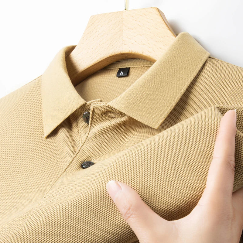 Men's 100% Cotton Polo Shirt – Casual Short Sleeve, Breathable Lapel Tee - Cottonese.com