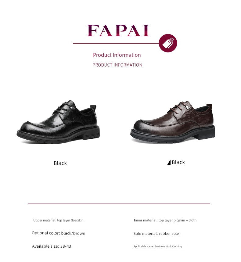 French Classic: Round-Toe Leather Oxfords - Cottonese.com