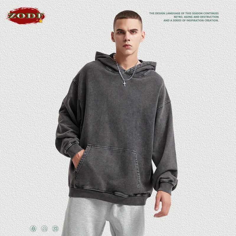 Experience Ultimate Comfort with Our Heavyweight Washed Cotton Hooded Sweatshirts - Cottonese.com