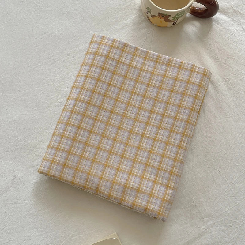 Pure Cotton Color Stripes Flat Sheet Soild Color Bed Linen Skin-friendly Adults Kids Room Bedsheet roupa de cama (No Pillowcase) - Cottonese.com