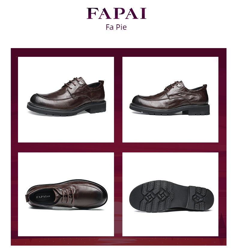 French Classic: Round-Toe Leather Oxfords - Cottonese.com