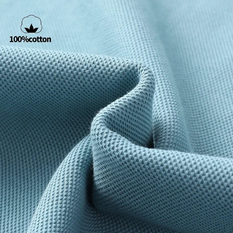 Elevate Your Casual and Active Wear with the Durable 100% Cotton Men's Long Sleeve Polo Shirt - Cottonese.com