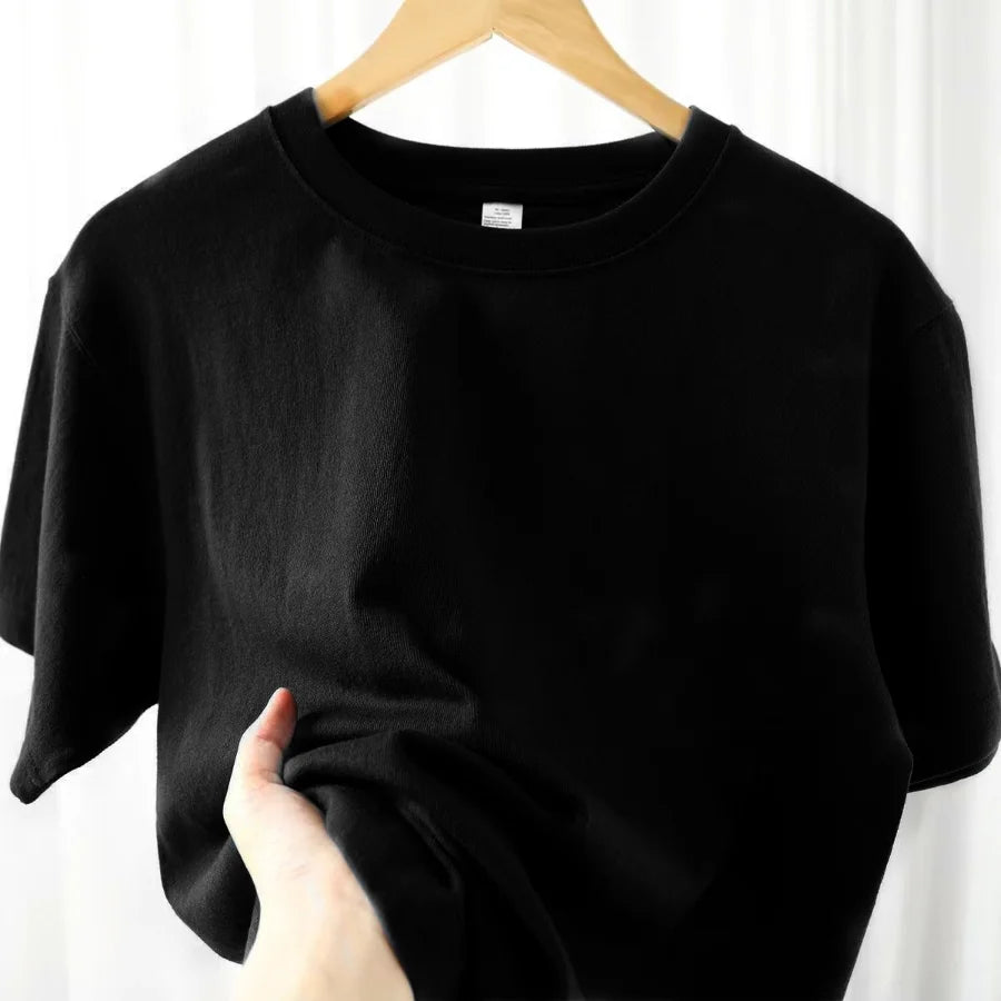 Classic 100% Cotton T-Shirt - Solid Color, O-Neck, Short-Sleeve Comfort - Cottonese.com