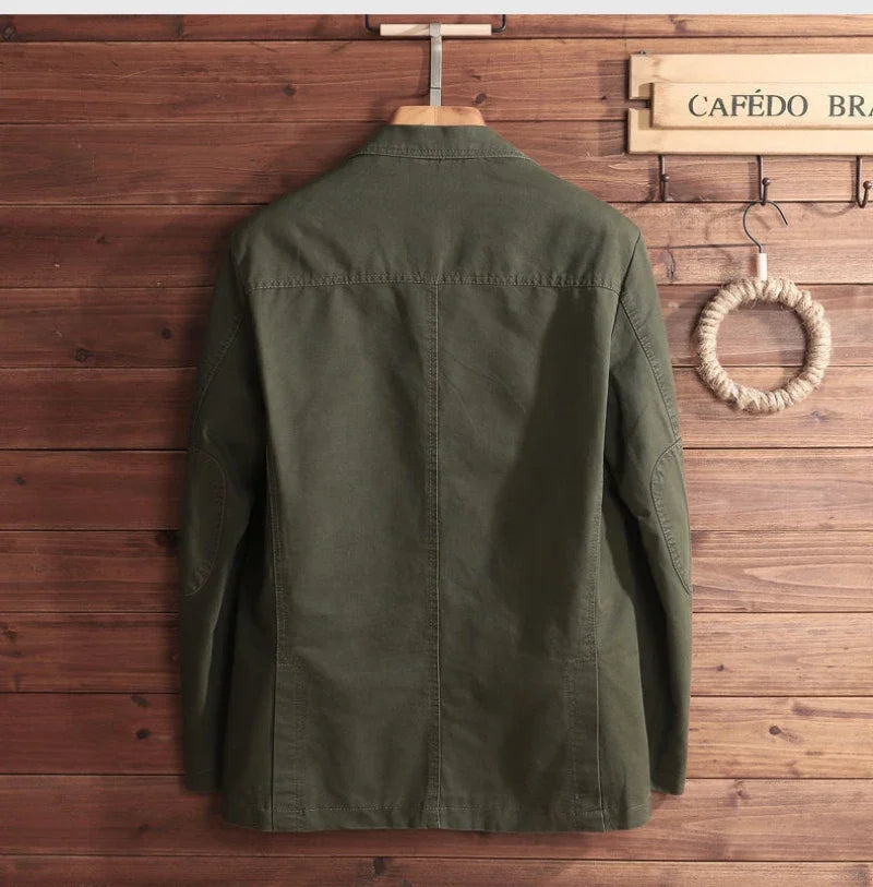 European Plus Size Blazer | Italian-Inspired Business Casual Jacket | Slim Fit Cotton Blazer for Men - Cottonese.com